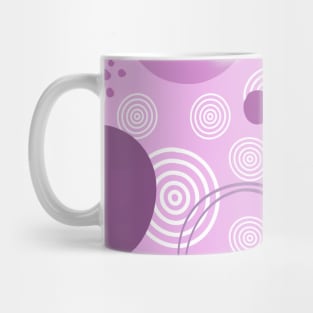 Purple Circles Design Mug